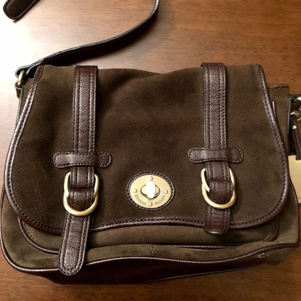 Etienne Aigner suede satchel